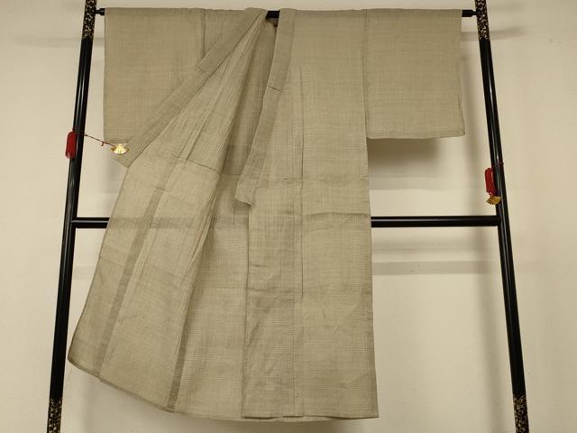 平和屋着物＊夏物　男性　小千谷ちぢみ　80亀甲　麻　逸品　AABC9864jd 平和屋着物＊夏物 男性 小千谷ちぢみ 80亀甲 麻 逸品 AABC9864jd