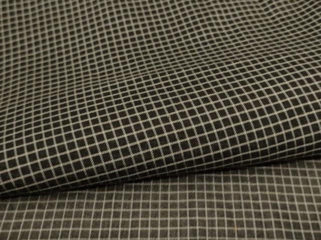 平和屋着物＊夏物　男性　紗紬　格子　正絹　逸品　AABC9865jd_4