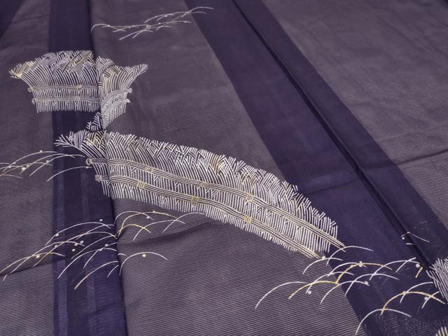 平和屋着物＊夏物　訪問着　絽　露芝文　洗える着物　AABC9904jd_2