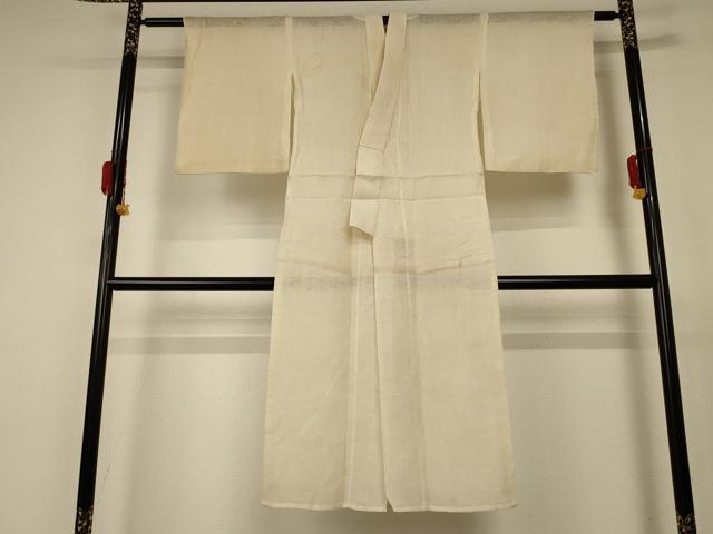 平和屋着物＊夏物　長襦袢　草花紋紗　蜂蜜色　麻　逸品　AABC9915jd