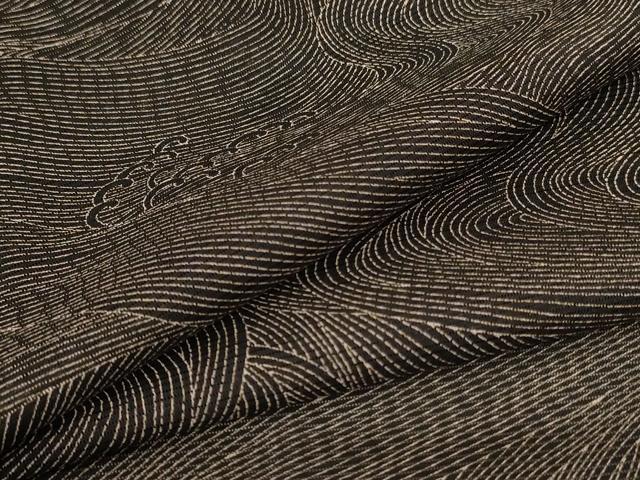 平和屋着物＊夏物　小紋　絽　立波流水文　洗える着物　AABC9931jd