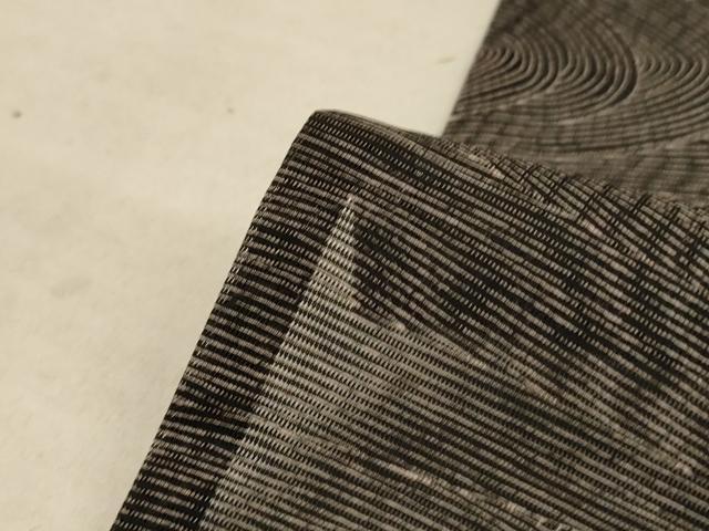 平和屋着物＊夏物　小紋　絽　立波流水文　洗える着物　AABC9931jd_5
