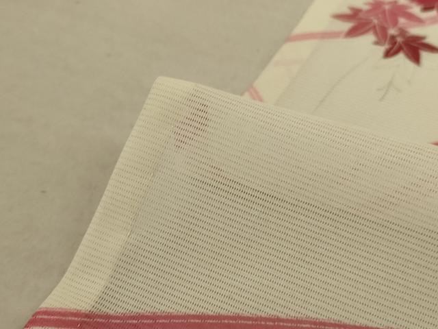 平和屋着物＊夏物 小紋 絽 楓 洗える着物 未使用 AABC9932jdの通販はau