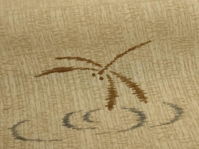 平和屋着物＊夏物　小紋　縦絽　勝虫　洗える着物　AABC9935jd_5