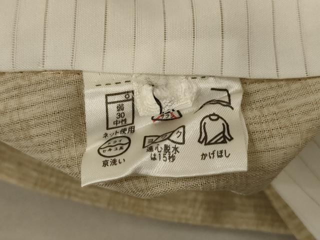 平和屋着物＊夏物　小紋　縦絽　勝虫　洗える着物　AABC9935jd_6