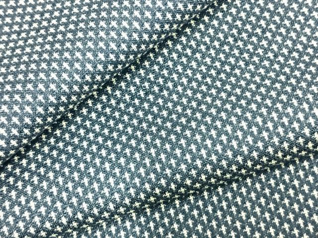 平和屋着物▽上質な紬　単衣　蚊絣　正絹　逸品　AABD0003fy