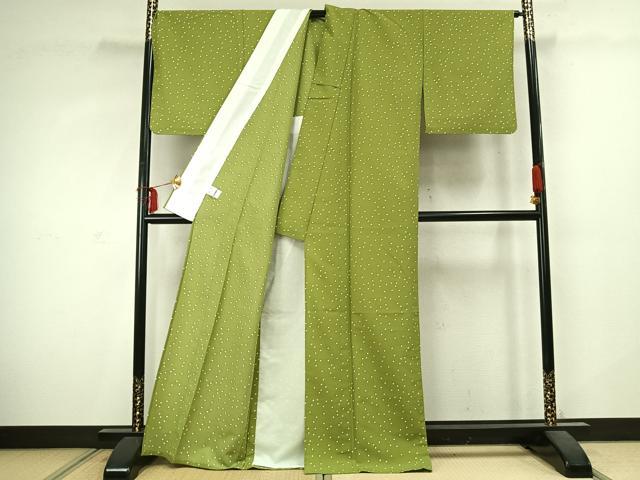 平和屋着物▽小紋　単衣　箔散らし文　洗える着物　AABD0009fy_2