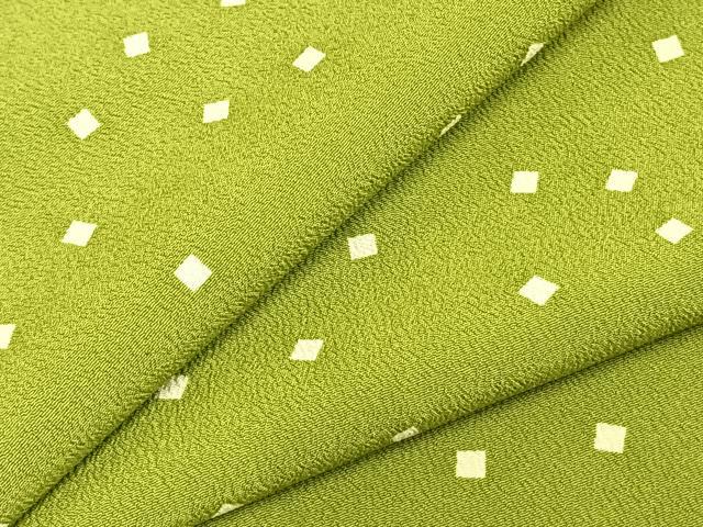 平和屋着物▽小紋　単衣　箔散らし文　洗える着物　AABD0009fy