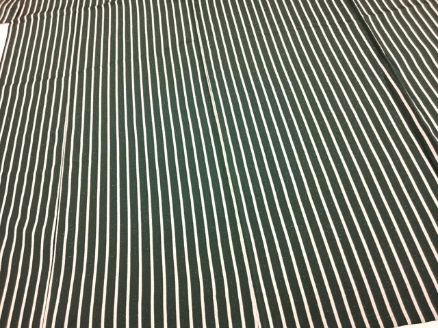 平和屋着物▽お召　単衣　縞　銀通し地　正絹　逸品　AABD0043fy_3