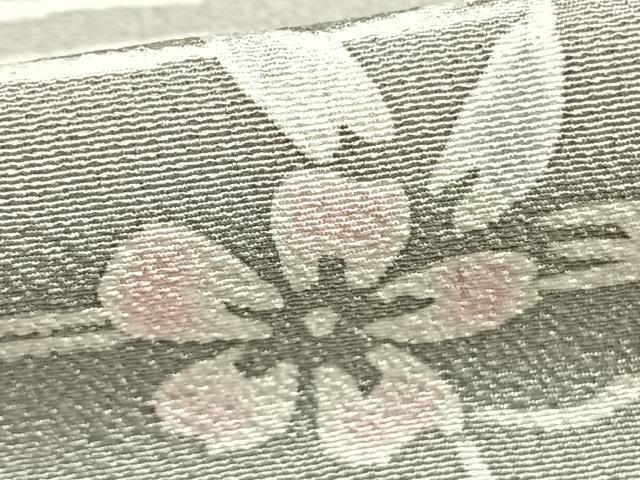 平和屋着物▽上質な小紋　単衣　流水花文　ろうけつ染め　ロング丈　正絹　逸品　AABD0048fy 平和屋着物▽上質な小紋 単衣 流水花文 ろうけつ染め ロング丈 正絹