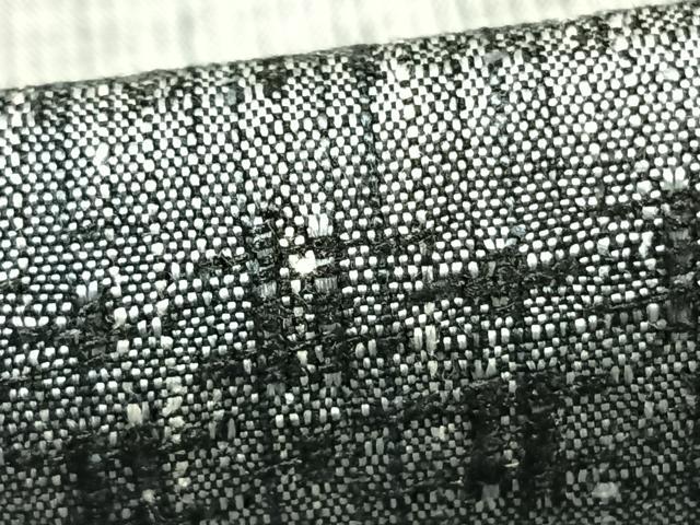 平和屋着物▽上質な紬 単衣 横段文 正絹 逸品 未使用