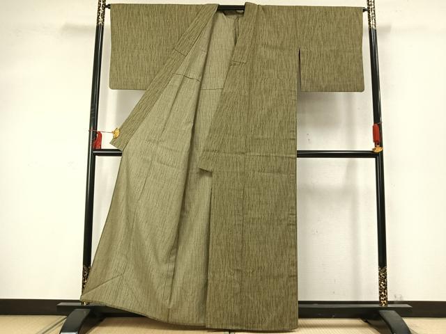 平和屋着物▽小紋　単衣　よろけ縞　AABD0114fy_2