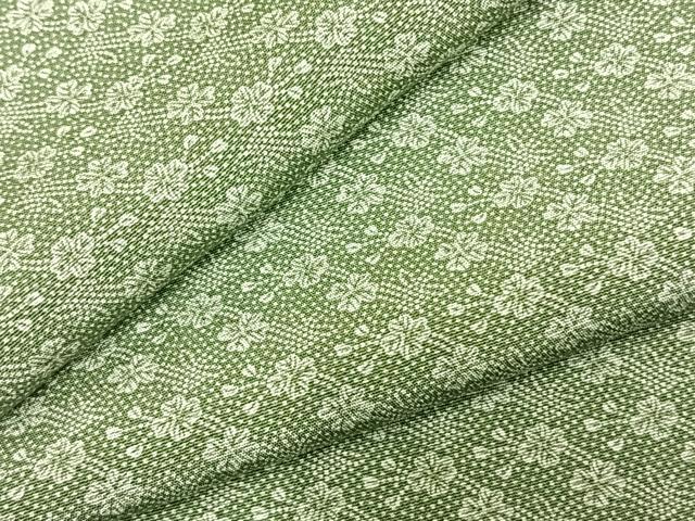 平和屋着物▽江戸小紋　単衣　花尽くし　正絹　逸品　AABD0130fy