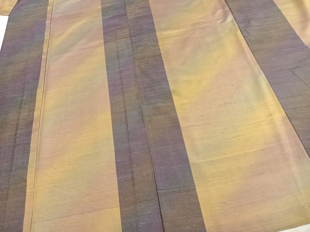 平和屋着物▽上質な紬　単衣　間道　暈し染め　正絹　逸品　AABD0229fy_3