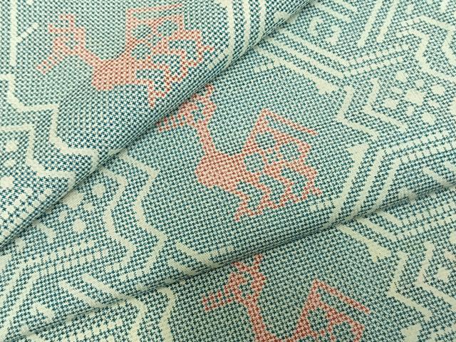 平和屋着物▽本場大島紬　単衣　有栖川文様　正絹　逸品　AABD0274fy