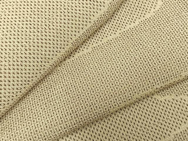 平和屋着物▽本塩沢　単衣　110亀甲　流水文　正絹　逸品　AABD0279fy