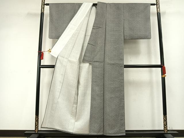 平和屋着物▽江戸小紋 単衣 散らし文 正絹 逸品 AABD0305fy