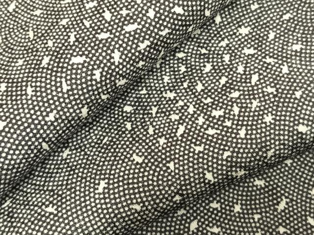 平和屋着物▽江戸小紋　単衣　散らし文　正絹　逸品　AABD0305fy