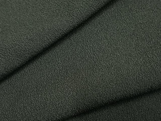 平和屋着物▽男性　色無地　単衣　洒落着　黒地　洗える着物　AABD0318fy