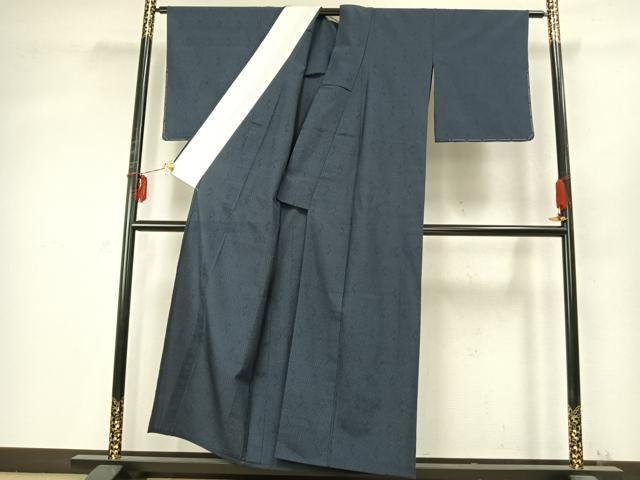 平和屋着物▽本塩沢　単衣　110亀甲　幾何学文様　正絹　逸品　AABD0390fy 平和屋着物▽本塩沢 単衣 110亀甲 幾何学文様 正絹 逸品 AABD0390fyの