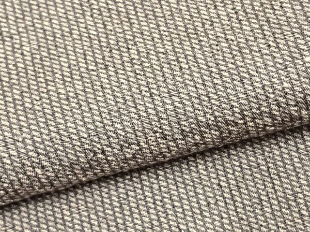 平和屋着物▽上質なお召　単衣　幾何学文　正絹　逸品　未使用　AABD0394fy