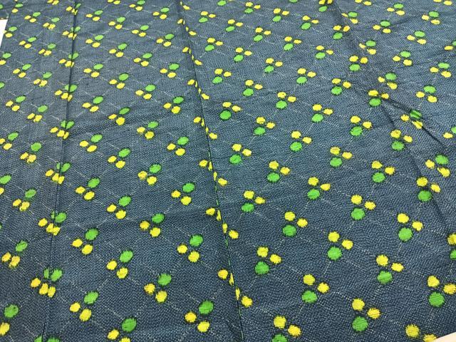 平和屋着物▽上質な紬　単衣　抽象文様　正絹　逸品　AABD0408fy 平和屋着物▽上質な紬 単衣 幾何学文様 正絹 逸品 未使用 AABB3894jh