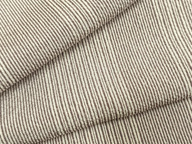 平和屋着物▽上質な小紋　単衣　縞　正絹　逸品　未使用　AABD0419fy