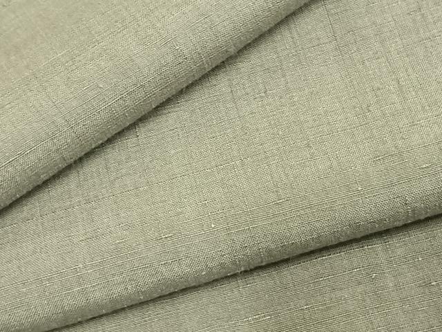 平和屋着物●結城紬　利休白茶色　正絹　逸品　AABD0442fy