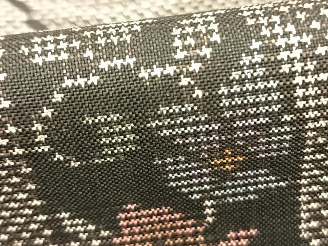 平和屋着物○本場大島紬 7マルキ 唐草花文 正絹 逸品 未使用 AABD0549fy