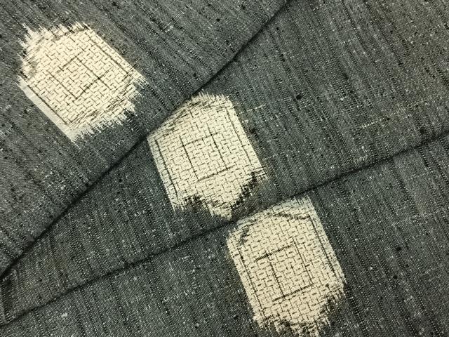 平和屋着物●上質な紬　80亀甲　亀甲文様　正絹　逸品　AABD0660fy