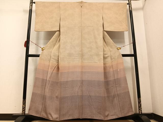 平和屋着物●江戸小紋　浅野栄　色留袖　松　正絹　逸品　AABD0814ph