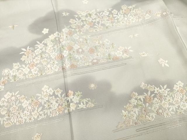 平和屋着物●訪問着　刺繍　吉祥文　暈し染め　金糸　正絹　逸品　AABD0881ck 平和屋着物○訪問着 刺繍 吉祥文 暈し染め 金糸 正絹 逸品 AABD0881ck