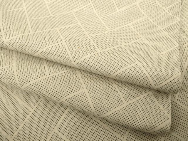 平和屋着物●綿薩摩　木綿　檜垣文　逸品　AABD0883ck