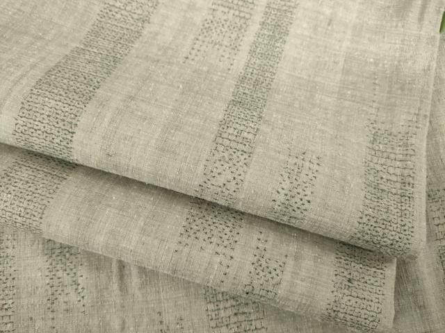 平和屋着物●本場結城紬　重要無形文化財　120亀甲　飛び亀甲柄　短冊文　茶鼠色地　正絹　逸品　AABD0888ck