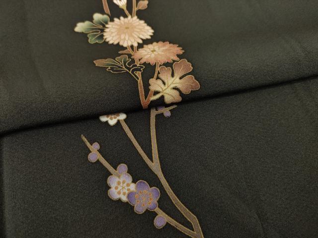 平和屋着物●訪問着　横段草花文　暈し染め　正絹　逸品　AABD0908ck 平和屋着物○訪問着 横段草花文 暈し染め 正絹 逸品 AABD0908ck