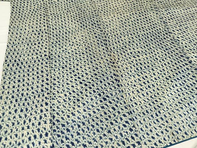 平和屋着物○上質な小紋 絞り 大丸扱い 正絹 逸品 AABD0977ph