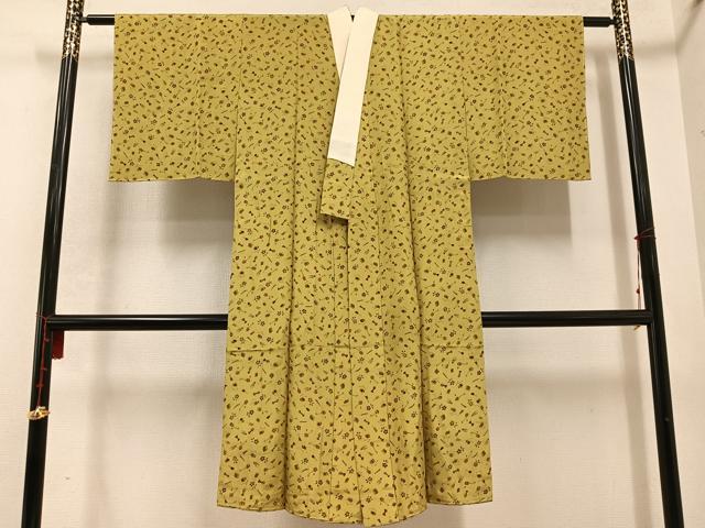 平和屋着物●長襦袢　無双仕立て　楽器文　やまと誂製　正絹　逸品　未使用　AABD1006ph