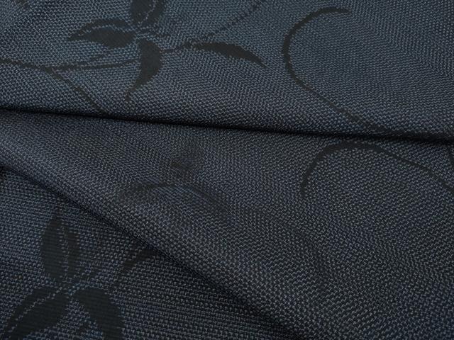平和屋着物●本塩沢　唐草文　正絹　逸品　未使用　AABD1082ck