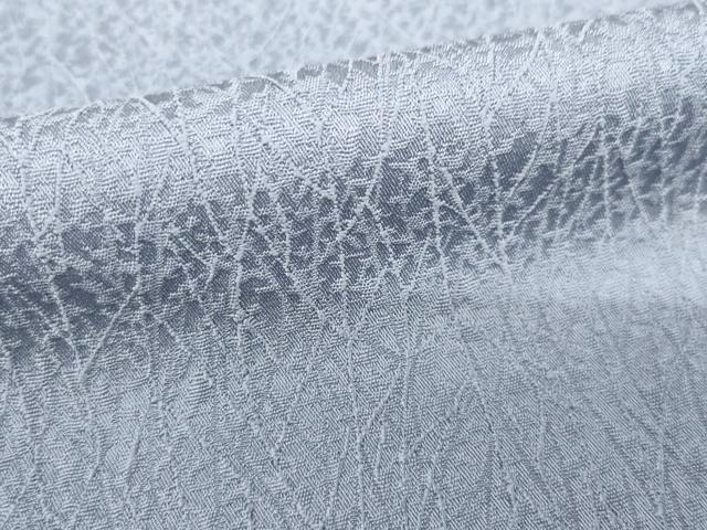 平和屋着物○冷泉布美子撰 色無地 薄鼠色 正絹 逸品 AABD1565ck