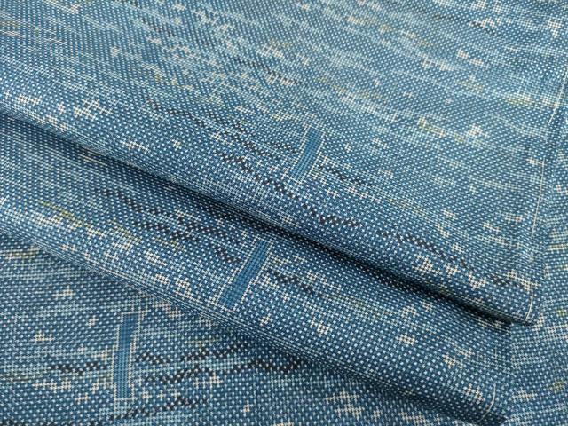 平和屋着物●本場大島紬　一元7マルキ　霞短冊文　正絹　逸品　AABD1583ck