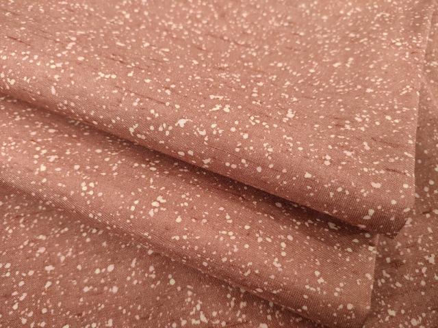 平和屋着物●石川県指定無形文化財　牛首紬　白山工房　手織り　霞文　正絹　逸品　AABD1595ck