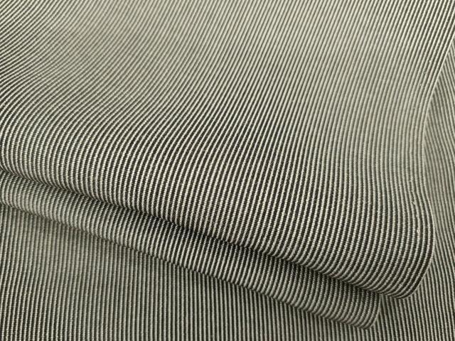 平和屋着物●江戸小紋　万筋　白×黒　正絹　逸品　AABD1631ck