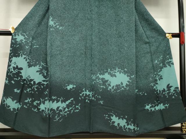 平和屋着物○訪問着 草木シルエット 正絹 逸品 AABD1632ck