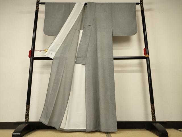 平和屋着物＊夏物　洗える最高級着物　＜英＞はなぶさ謹製　江戸小紋　絽　鮫小紋柄　洗える着物　AABD3288jd_2