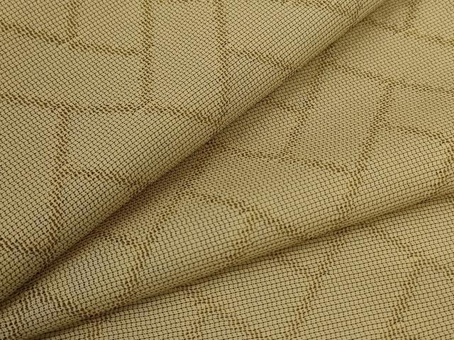 平和屋着物＊夏物　小紋　紗　檜垣文　正絹　逸品　AABD3314jd