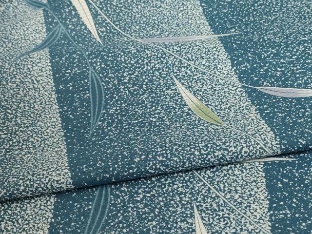 平和屋着物＊夏物　小紋　絽　枝葉文　洗える着物　AABD3329jd_4