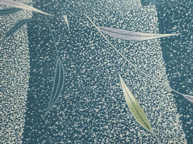 平和屋着物＊夏物　小紋　絽　枝葉文　洗える着物　AABD3329jd_5