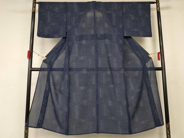 平和屋着物＊夏物　小紋　絽　網目文　正絹　逸品　AABD3368jd 平和屋着物＊夏物 小紋 絽 網目文 正絹 逸品 AABD3368jd 【公式通販】