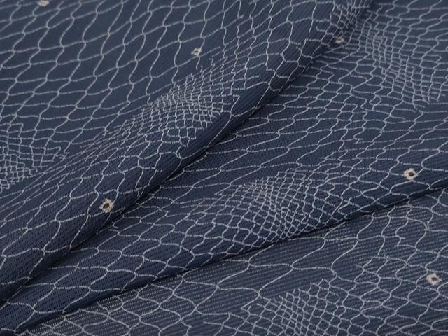 平和屋着物＊夏物　小紋　絽　網目文　正絹　逸品　AABD3368jd
