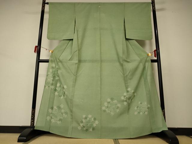 平和屋着物＊夏物　人間国宝 小宮康孝　江戸小紋　訪問着　絽　風景文　正絹　逸品　AABD3397jd